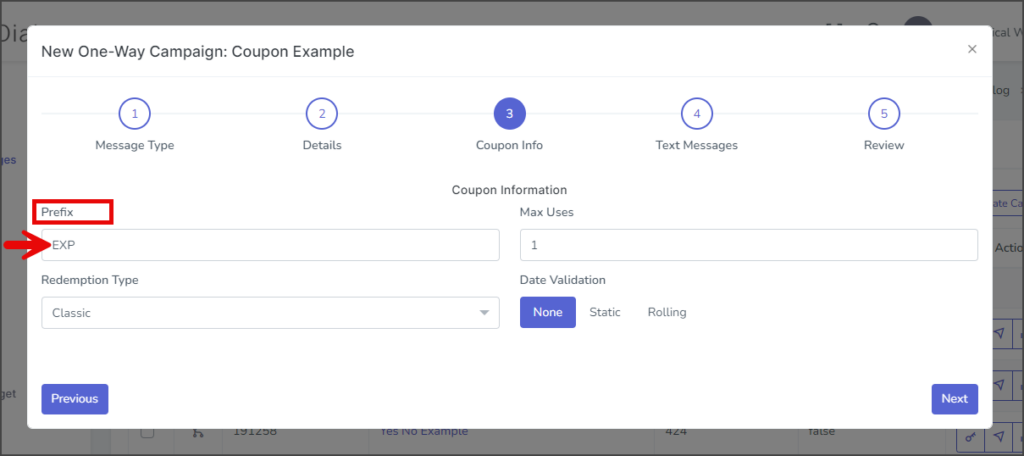Classic Coupon - Dynamic Code