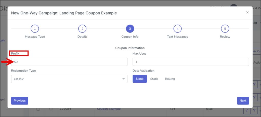 Landing Page Coupon - Dynamic Code