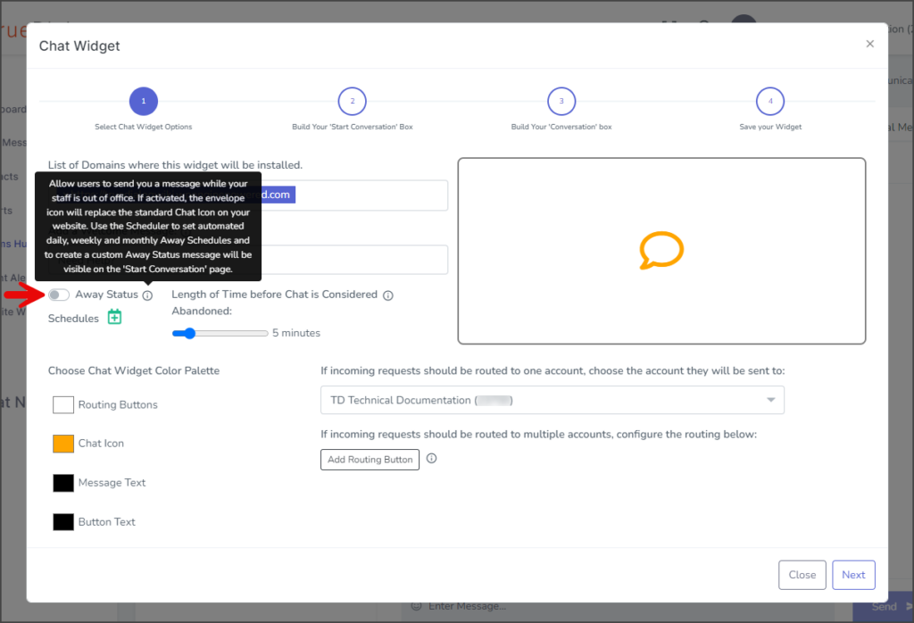 Away Status Toggle