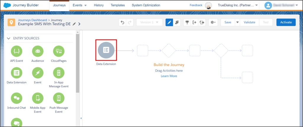 Click Data Extension