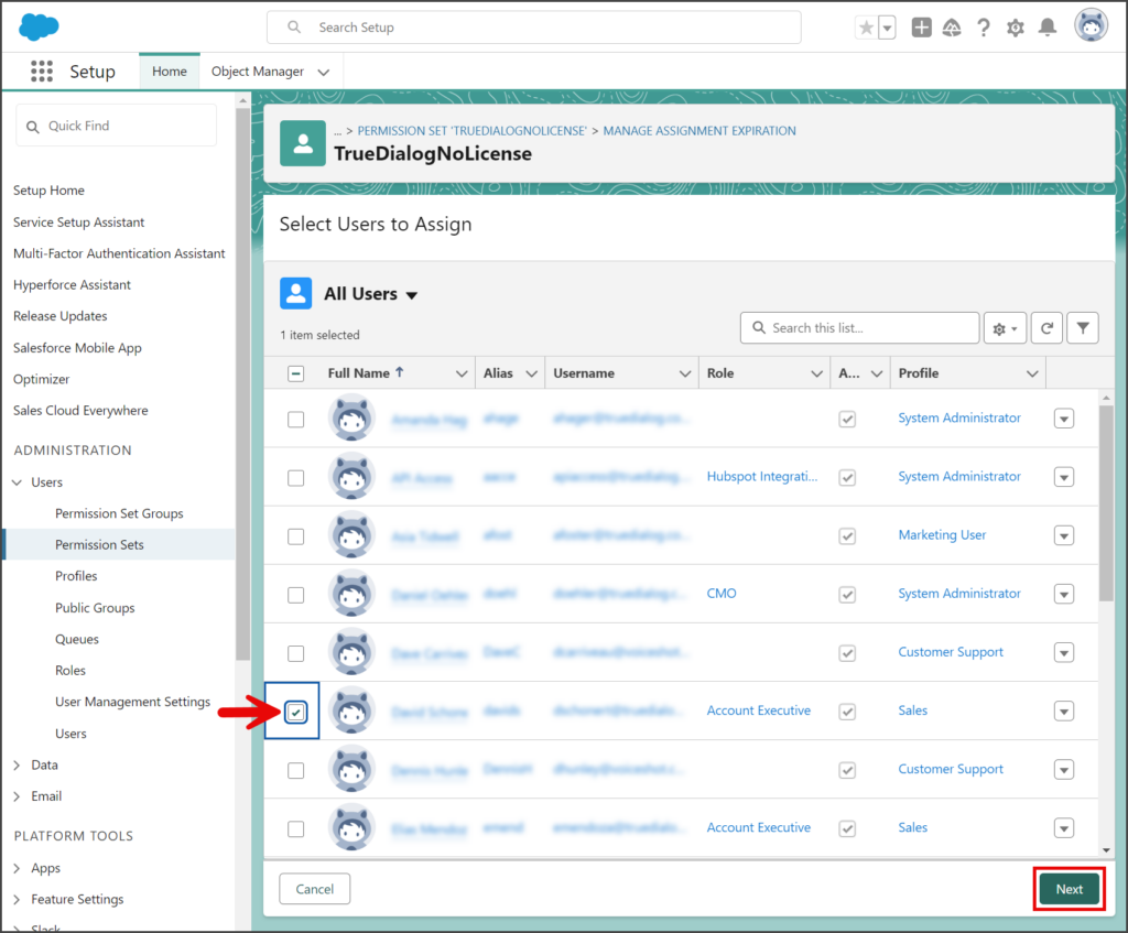Select Users