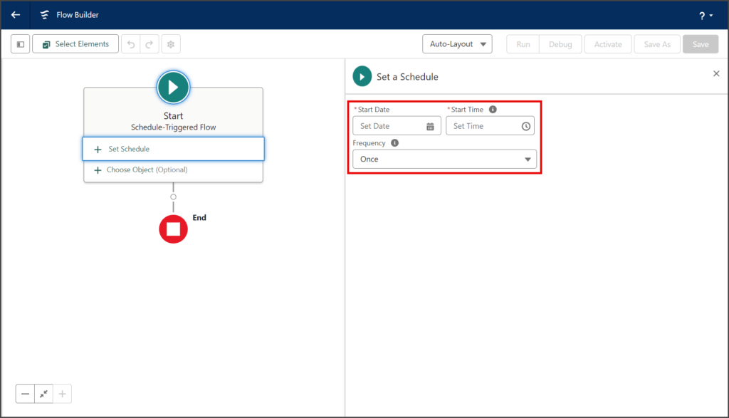 Enter Flow Schedule