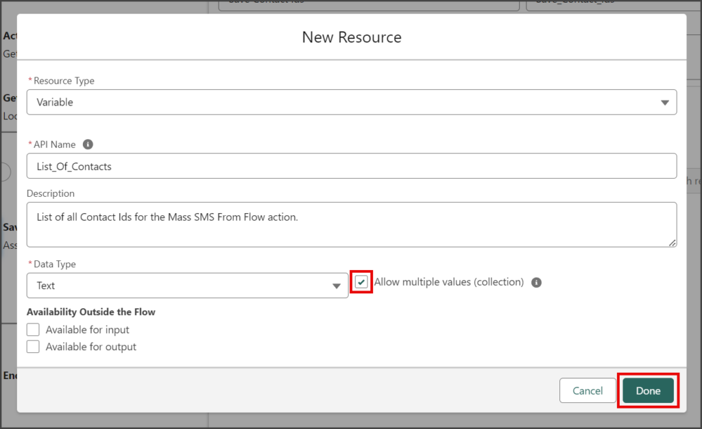 Check Allow Multiple Values