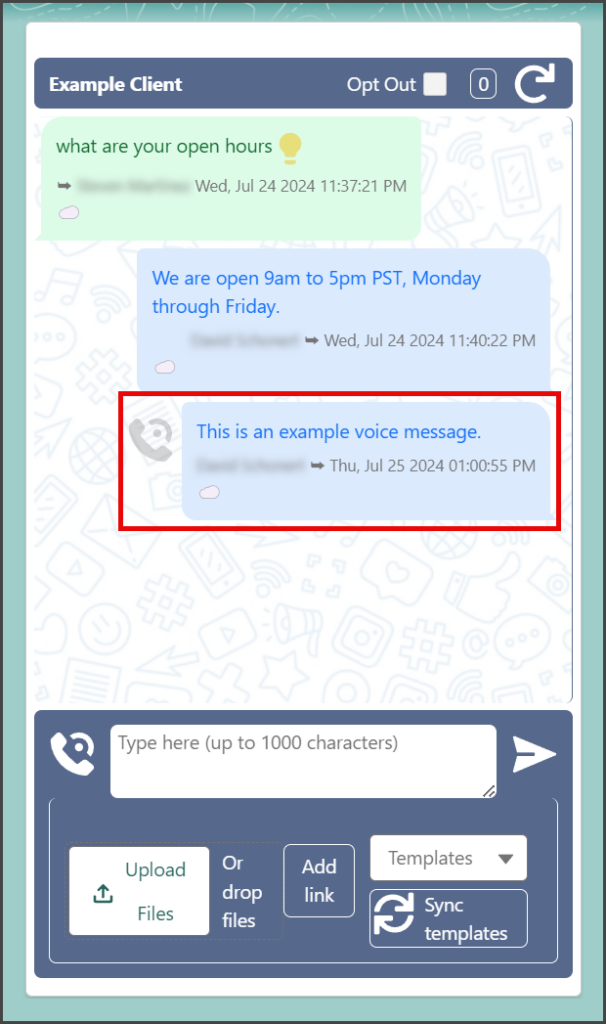 Voice Message