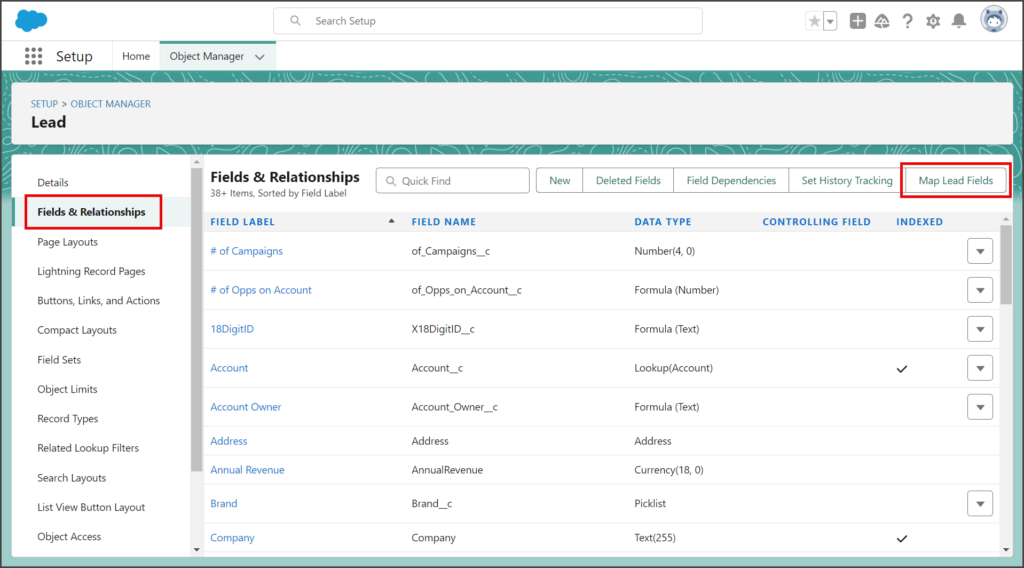 Click Map Lead Fields