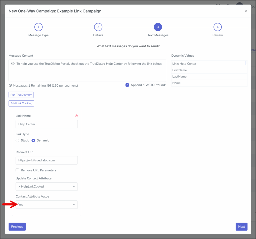 Enter Contact Attribute Value