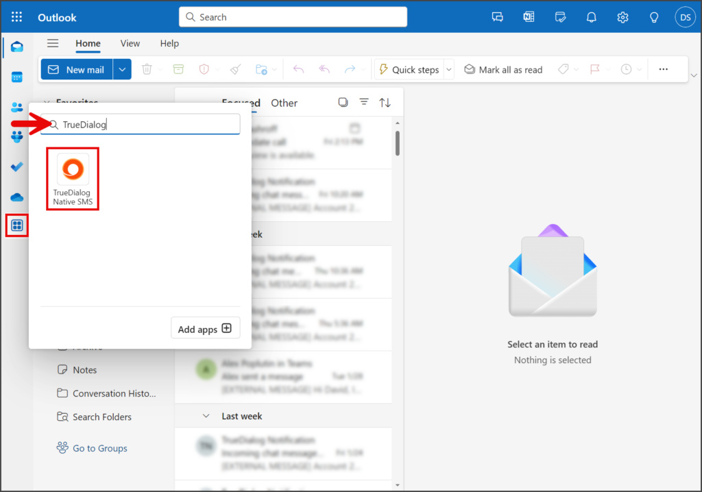 Search For TrueDialog App