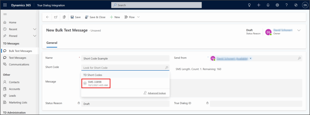 Select Short Code