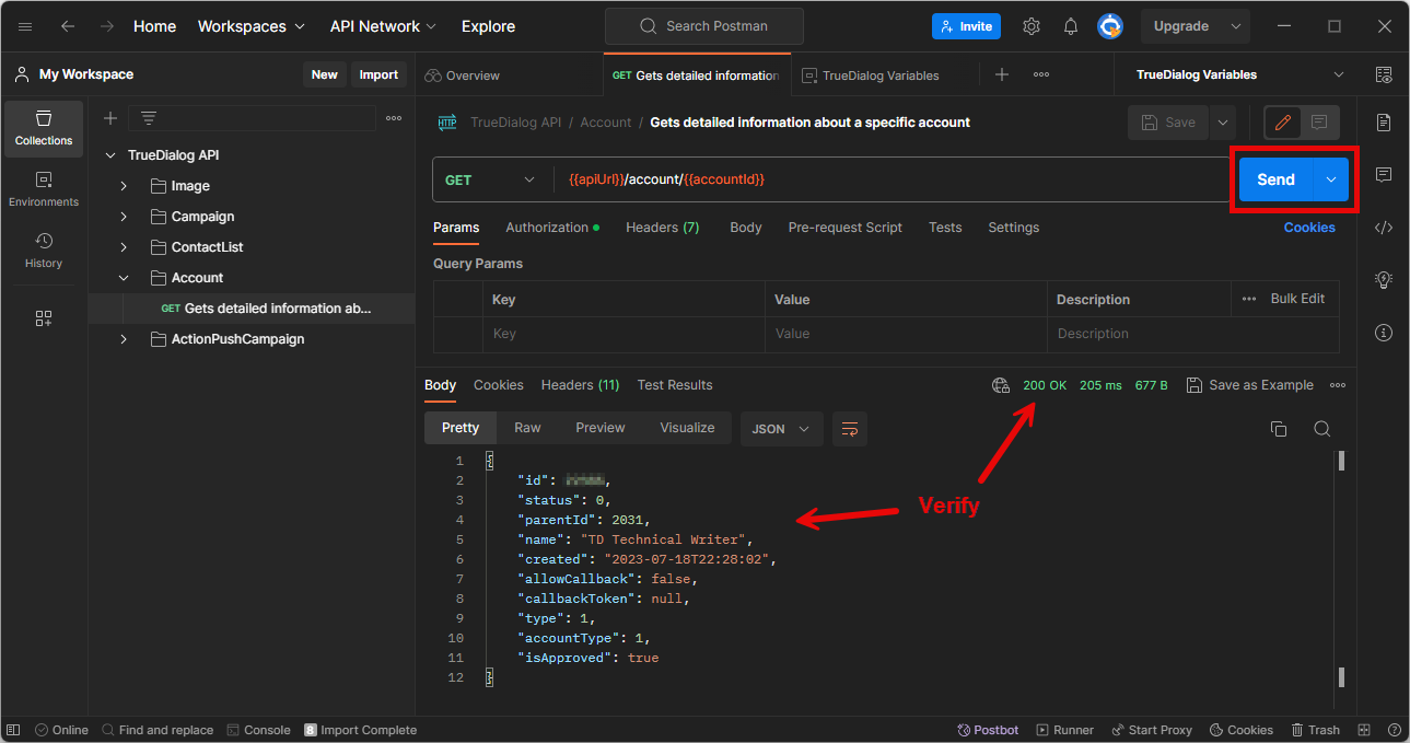 Test API Connection
