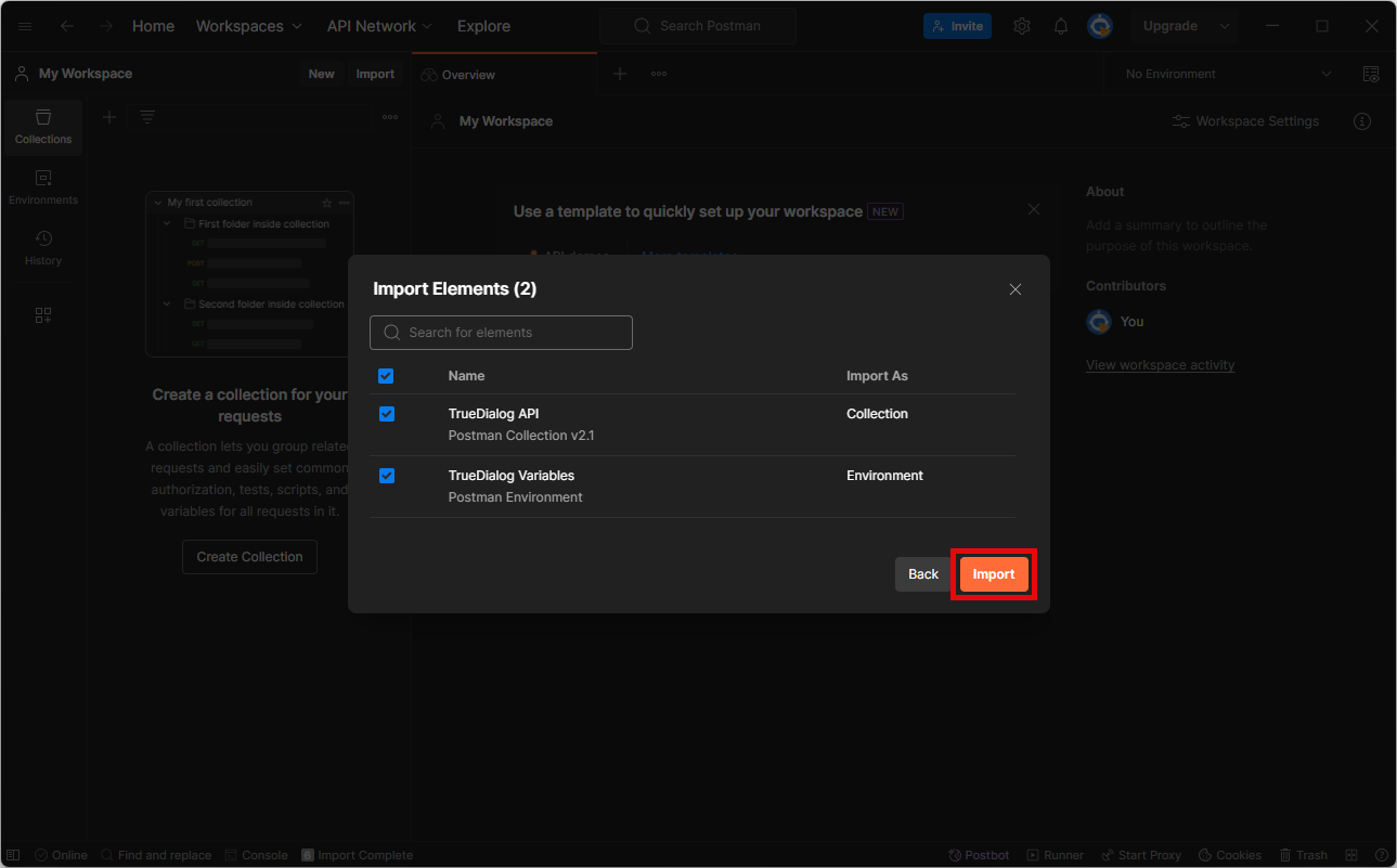 Postman Import