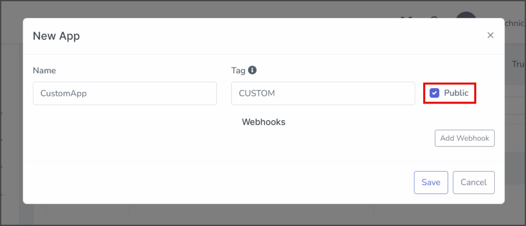 Public Checkbox