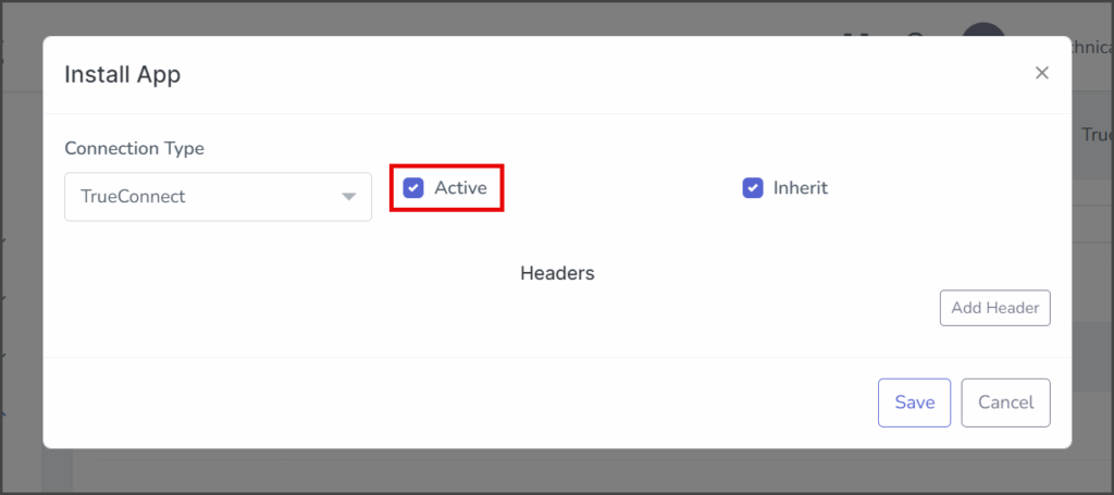 Active Checkbox