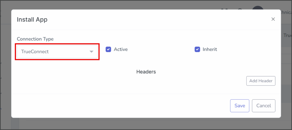 Click The Connection Type Dropdown