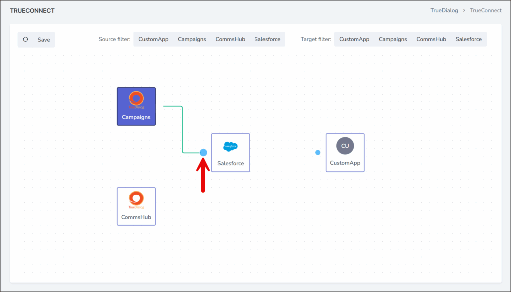 Release Connection At Circle