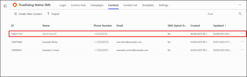 Contact Added