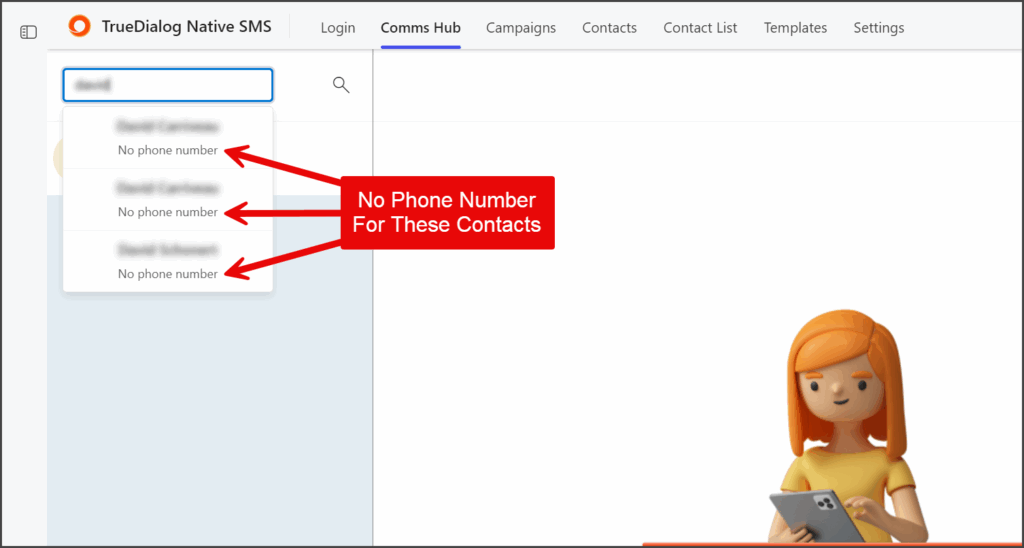 Contacts With No Phone Number